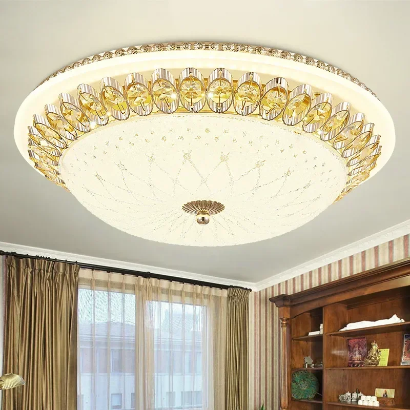 

Led Ceiling Crystal Lamp Simple Modern Warm Romantic Room Creative Simple European Household Lamps Bedroom Light