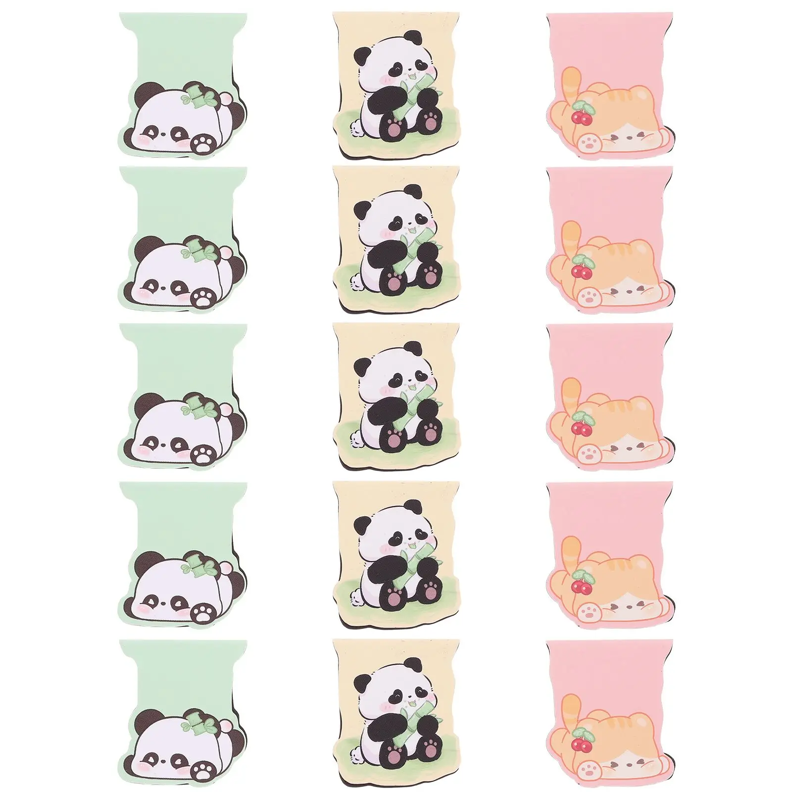 

15 Pcs Magnetic Bookmark Bookmarks Cartoon for Students Clips Aesthetic School Supplies Child