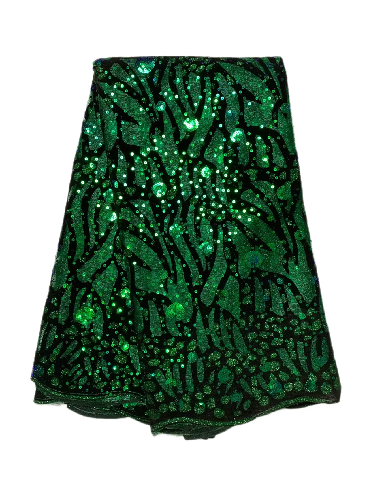 

Fashion 5 Yards Nigerian Flocking Velvet Sequins Lace Fabric High Quality Velvet African Lots Of Sequins For Woman Party Dresses