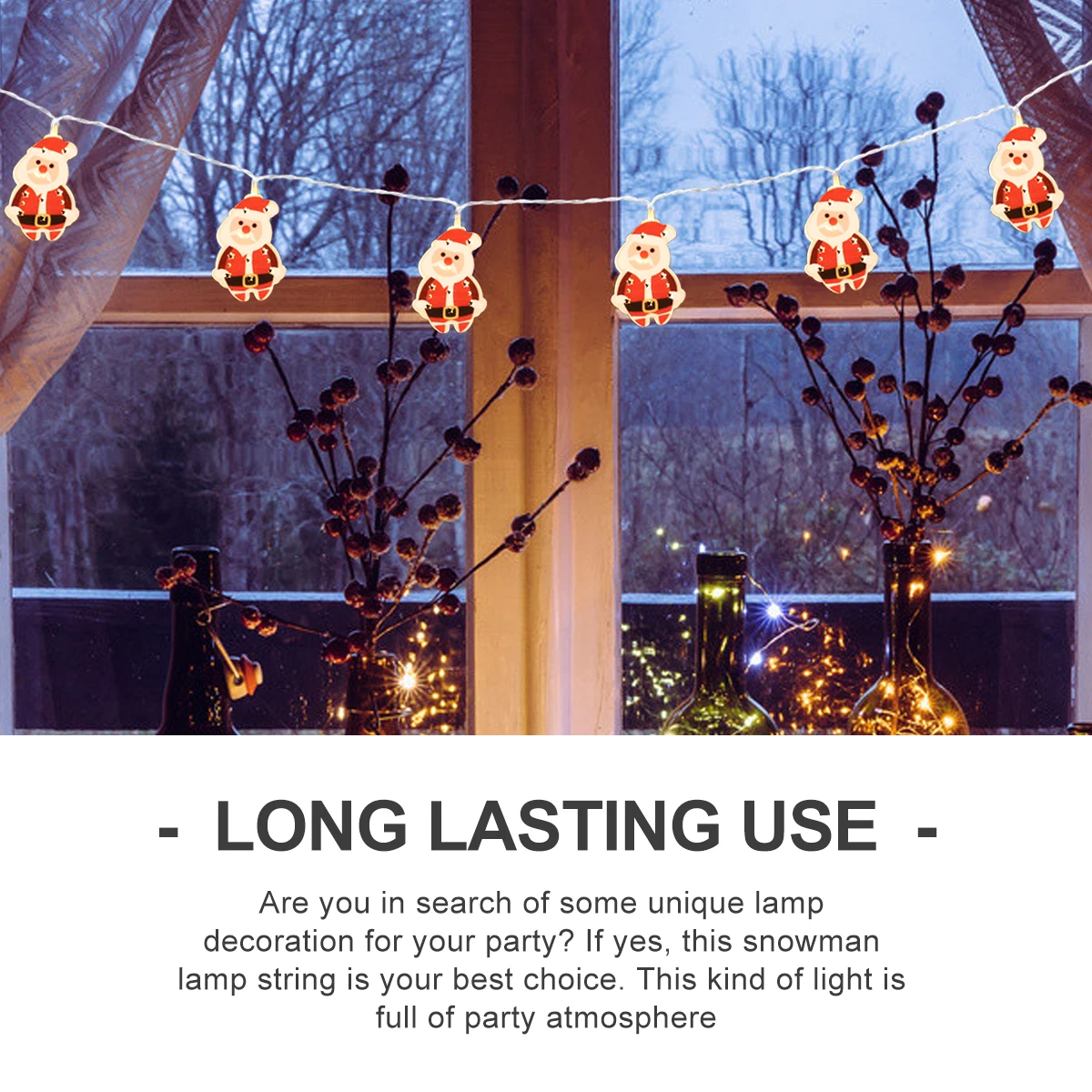 

1Set LED Santa Claus Christmas String Lights Indoor Outdoor Decorative Hanging Bedroom Party Xmas Lighting LED String Light
