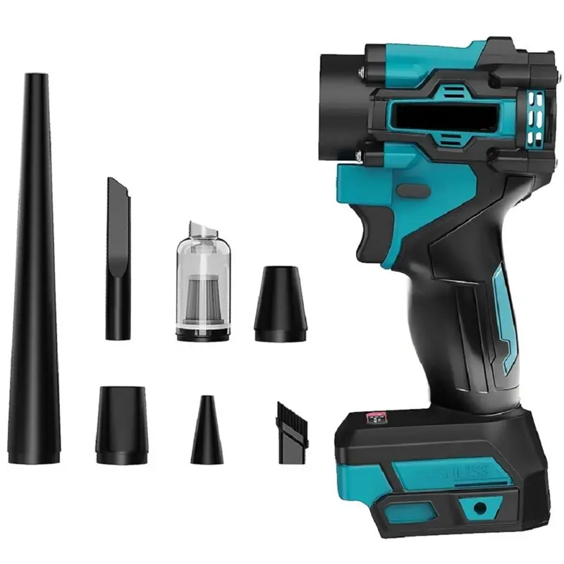 

AB46-Handheld Dust Blowing Tool Vacuum Cleaner Handheld Dust Blowing Tool Leaf Blower For 18V Battery Pin