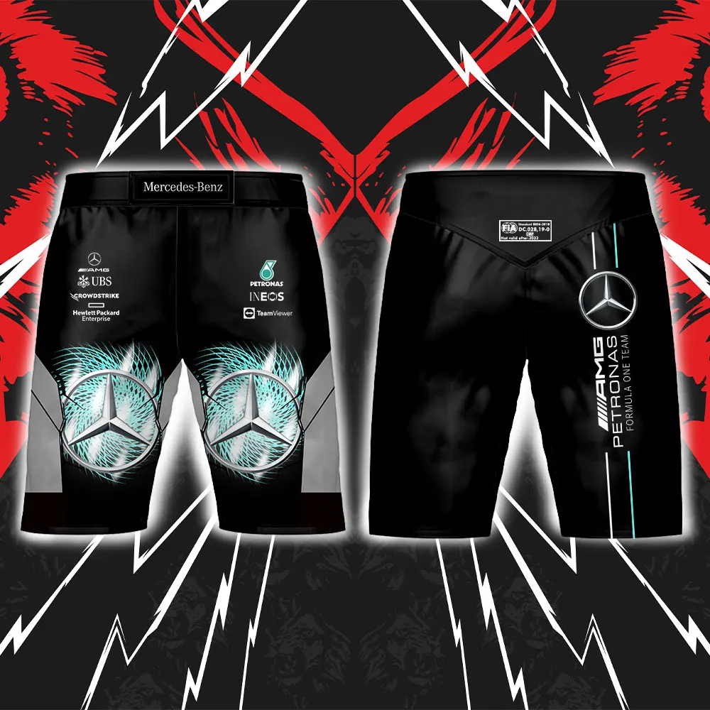 AliExpress Summer New Mercedes Benz F1 Team Cool Loose Comfortable Breathable Racing Cycling Outdoor Sports Health Men's Sports Shorts