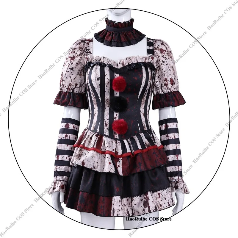 New Terrifier Art Clown Joker Cosplay Costume Mask Socks Men Jumpsuit Women Role Play Horror Dress Suit Halloween Carnival Party view 4