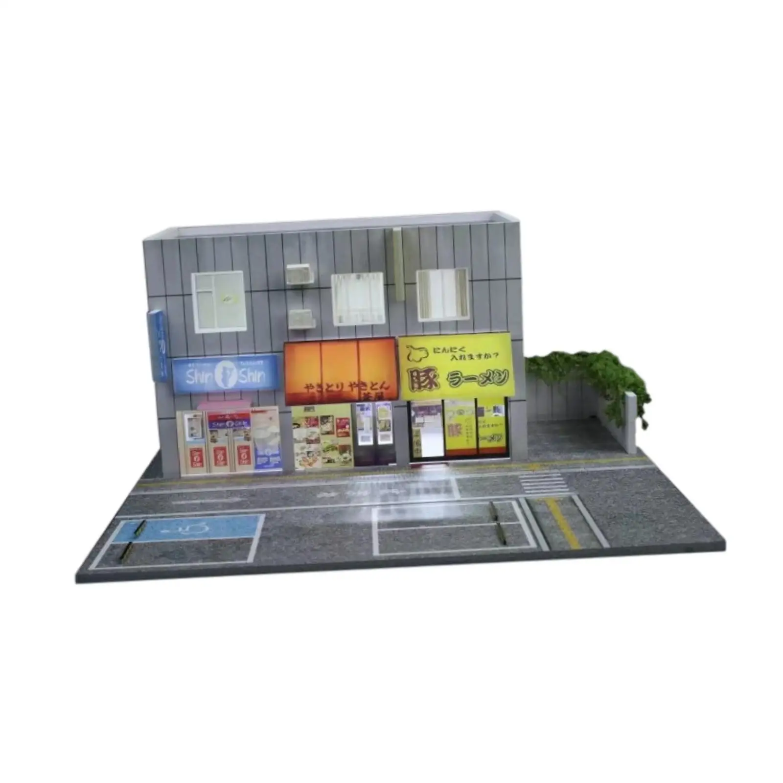 

1/64 Scale Miniature Scene Model Photo Props Collection with LED Lighting Gift for Display Decor Diorama Simulation Model