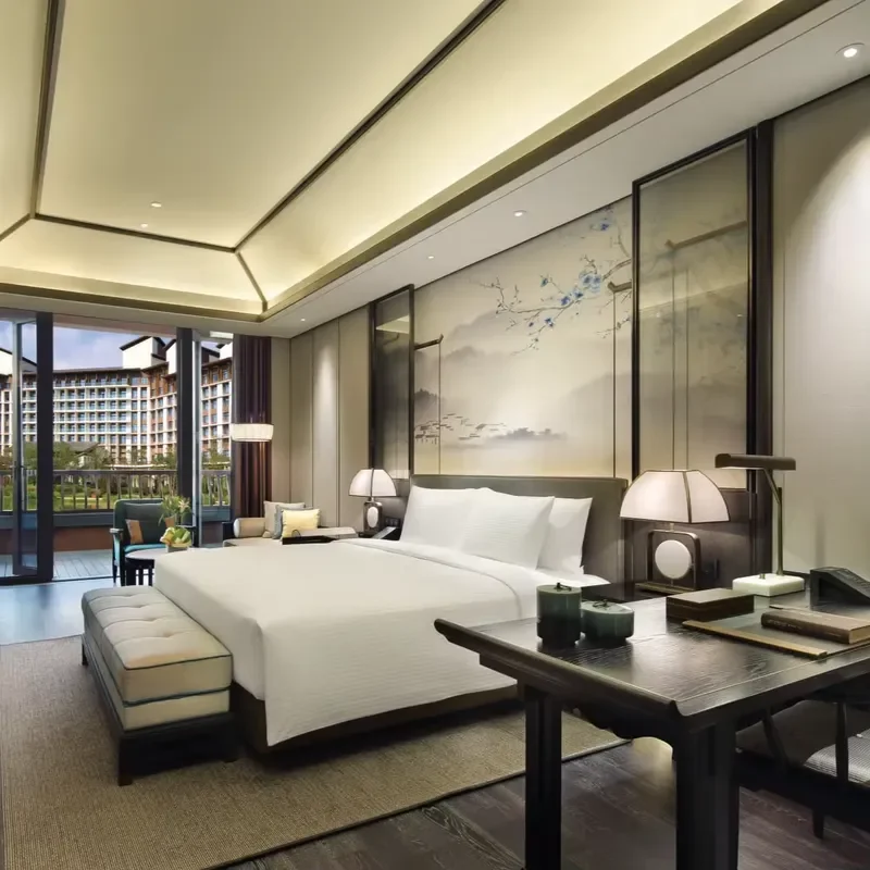 Custom Resort Hotel Bedroom Furniture Set Guest Room Furniture