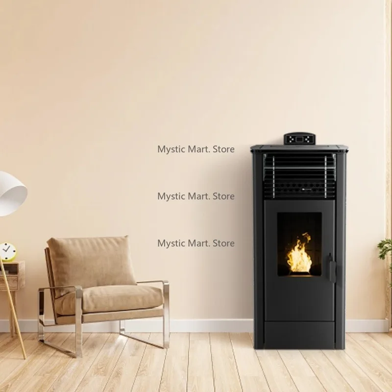 

Modern 11KW Cast Iron Pellet Stove for Indoor Heating Red Freestanding-for Kitchen Bathroom Living Room Dining Manufactured
