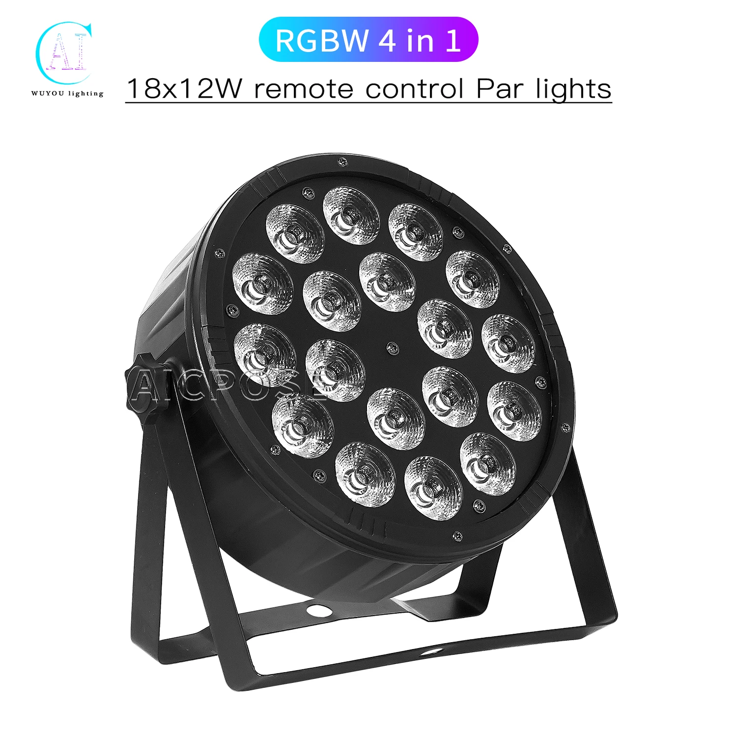 4-10pcs/18x12W RGBW RGBW 4 in 1 LED Stage Light DMX Control Stage Lighting Effects Disco Equipment Party Wedding Stage Lighting