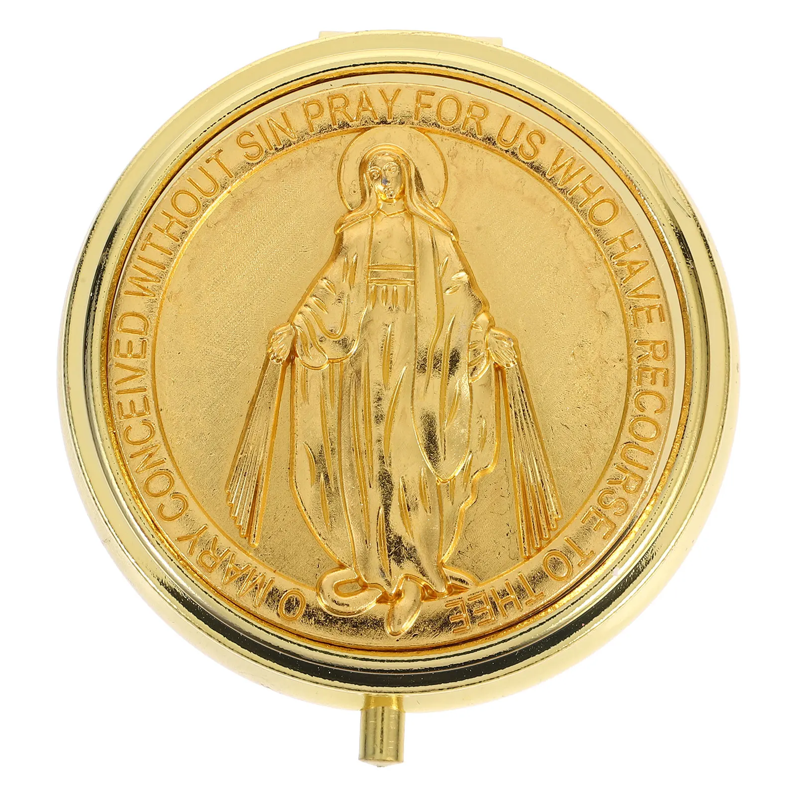 

2pcs Gift Box Retro Metal Jewelry Container Organizer Valentine Boxes Zinc Alloy Storage Case For Chalice Rosary