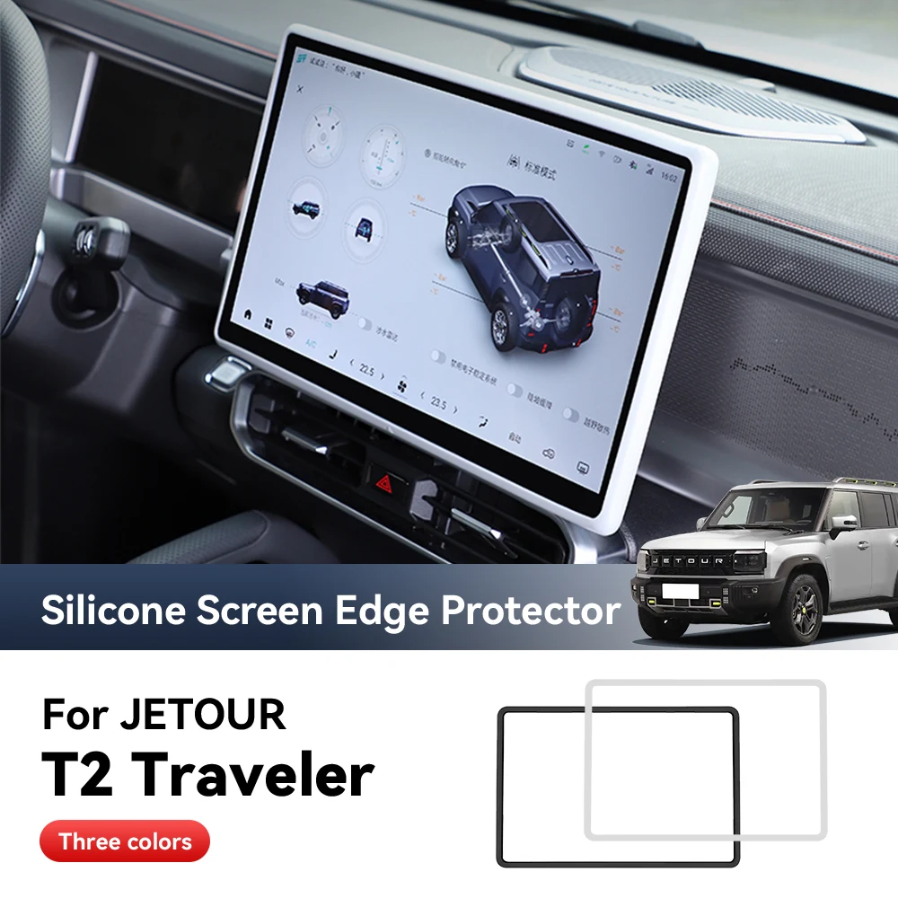 

Для JETOUR T2 Traveler силиконовая защитная рамка край центрального управления дисплей навигация GPS защитная пленка для экрана аксессуары