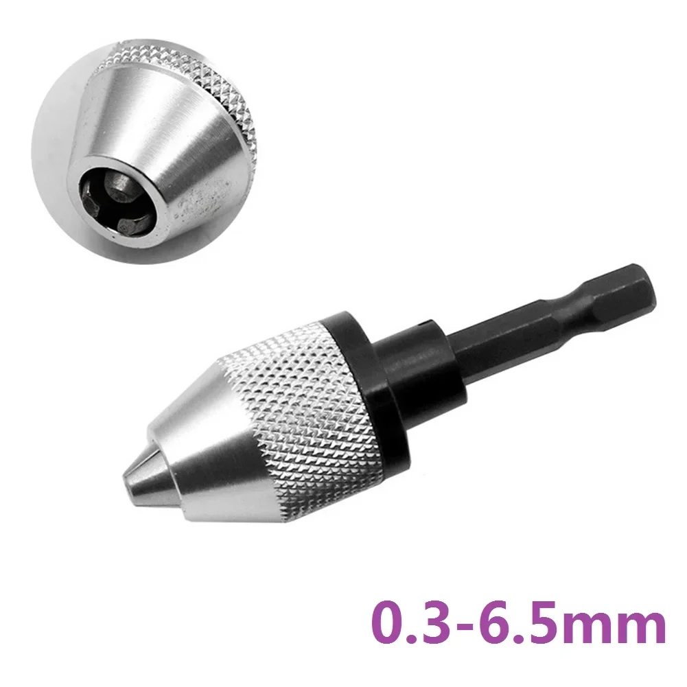 0.3-6.5mm Mini Portable Electric Grinder Quick Change Drill Chuck Hex Shank 1 * Quick Change Drill Chuck Air Tool Accessories