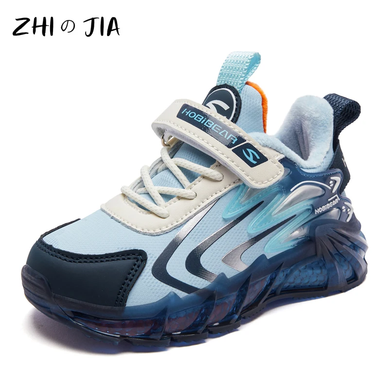 Winter Children's Plush Sneaker Outdoor Snow Warm Shoes Boys and Girls Fashion Running Shoes Student Campus Casual Footwear