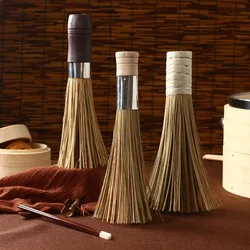 Bamboo Brush Long-Handled Wooden Handle Bamboo Green Wash Decontamination Pot Brush Kitchen Cleaning Gadgets Supplies