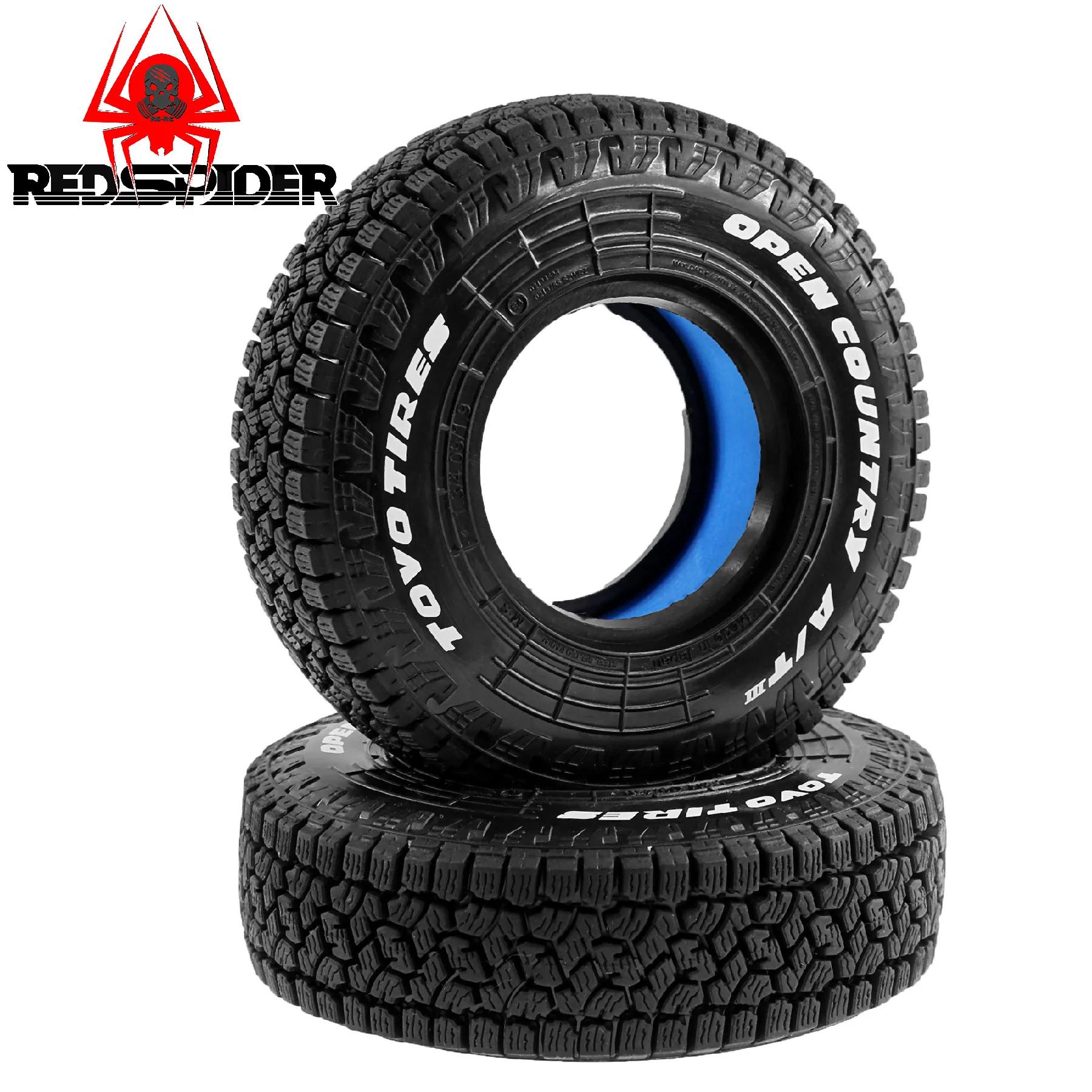4 Uds 1,9 neumáticos sobre orugas RC ruedas de goma de 105mm para 1:10 Axial SCX10 TRX4 D90 TF2 Tamiya, todoterreno Rock Crawler Soft Terrain