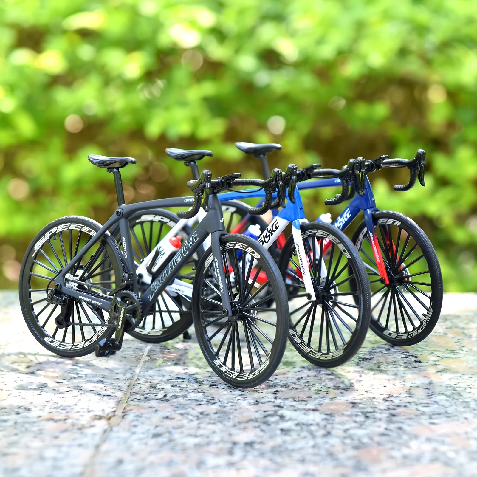 Vintage Metal Mountain Bike Model Desktop Mini Alloy Classic Bicycle Toy Die-Cast Finger Model Home Decoration