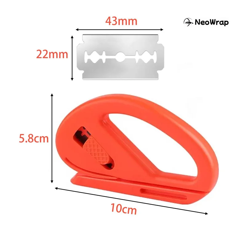 أداة قطع غشاء سكين لف الفينيل للسيارة مع شفرة حلاقة من ألياف الكربون سكين حرفي لقطع ورق نافذة ملصق السيارة #3