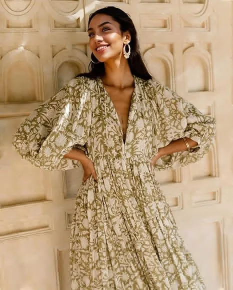 Zomerjurk Dameskleding Streetwear Katoenen Jurken Modieuze bedrukte verjaardagsjurk