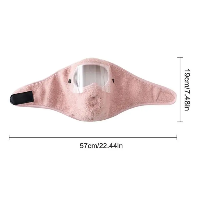 652F Winter Ears for Protection Face Mask Fleece Warm Face for Protection Cover Outdoor Windproof Mask Comfortable Brea
