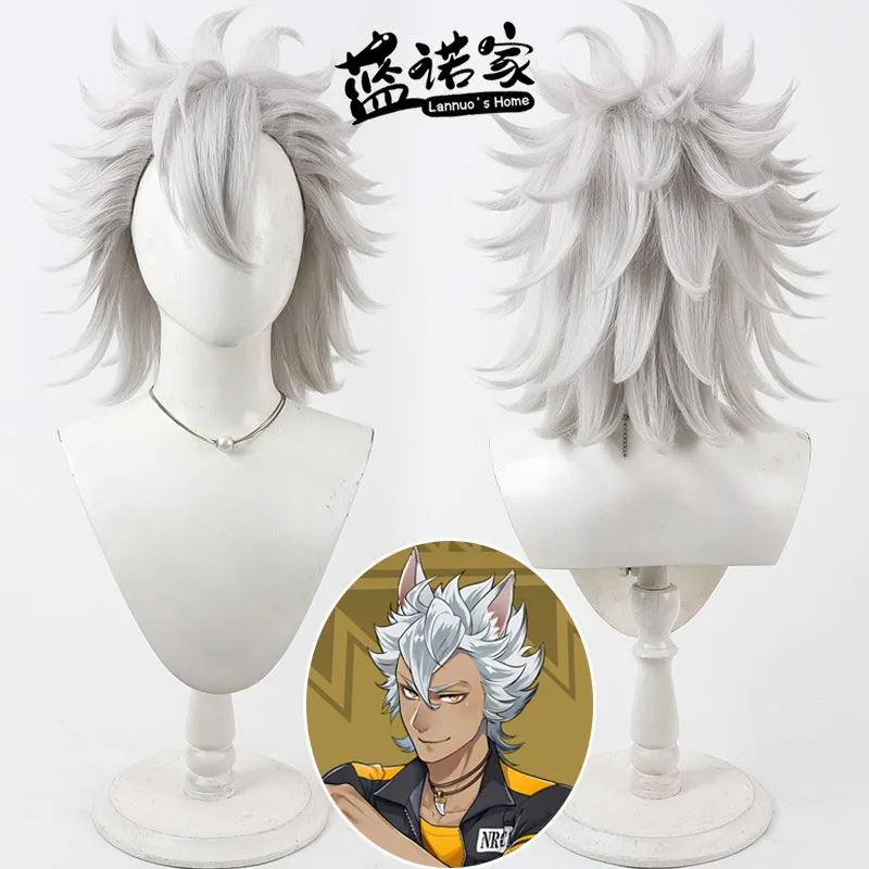 트위스트 원더랜드 잭 코스프레 가발 할로윈 카니발 파티 소품 합성 머리 내열성 섬유 + 가발 모자