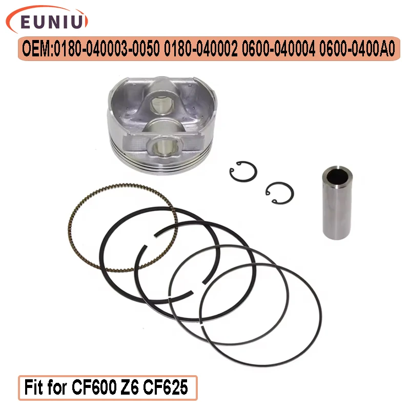 

96mm Piston Assy CF600 Z6 Z6EX UTV ATV GO KART X6 625 650 Repair Parts After Market CF196S 0600-040004 TS-CF600