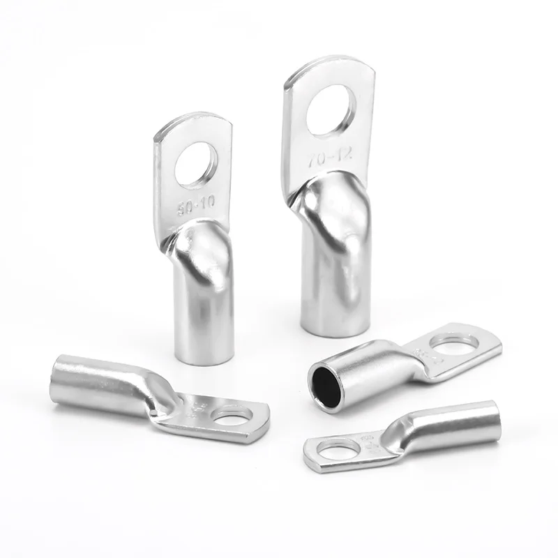 Borne de raccordement en cuivre JG, borne à sertir, borne à anneau, borne plaquée étain pour connexion de câble électrique, borne de câble M6 M8 M10 M12