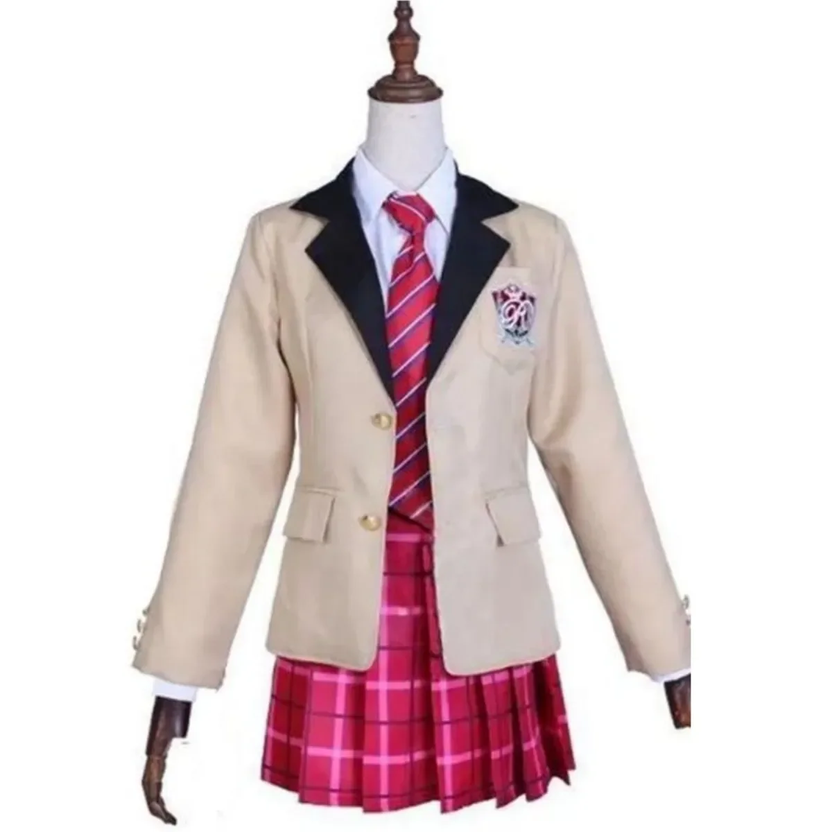 Anime Game Ensemble Stars Tomoe Hiyori  Sazanami Jun Cosplay Costume Eve Reimei Gakuen School Uniform Man Woman Campus Suit