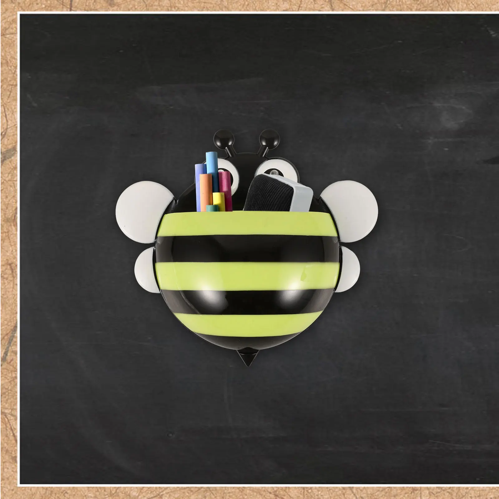 حامل قلم مغناطيسي إبداعي لثلاجة السبورة صندوق تخزين منظم قرطاسية حامل اللوازم المدرسية المكتبية #6