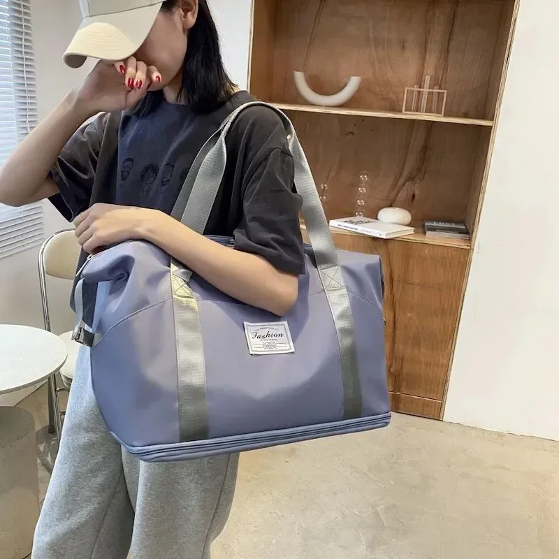 Borsa da viaggio per ruote borsa da viaggio leggera per il trasporto di bagagli borsa da Yoga per il Fitness di grande capacità con separazione a