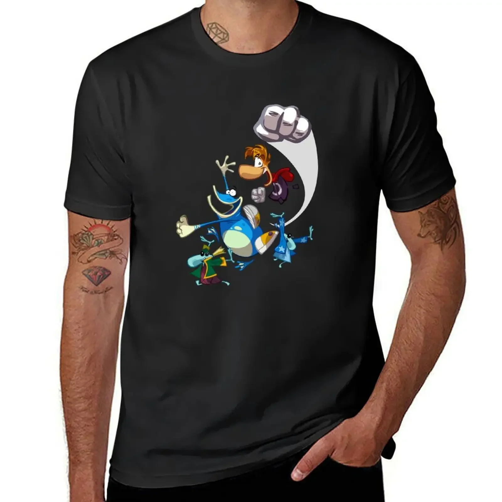 Rayman and Globox T-Shirt street wear sublime designer t shirt men