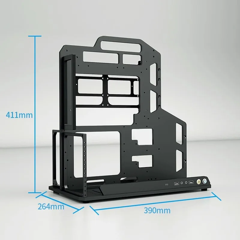 Imagem -04 - Socooler Chassi de Computador Aviação Alumínio ap Portátil Ampliado Aberto pc Rack Refrigerado a Água Multi-tipo Placa-mãe Suporte