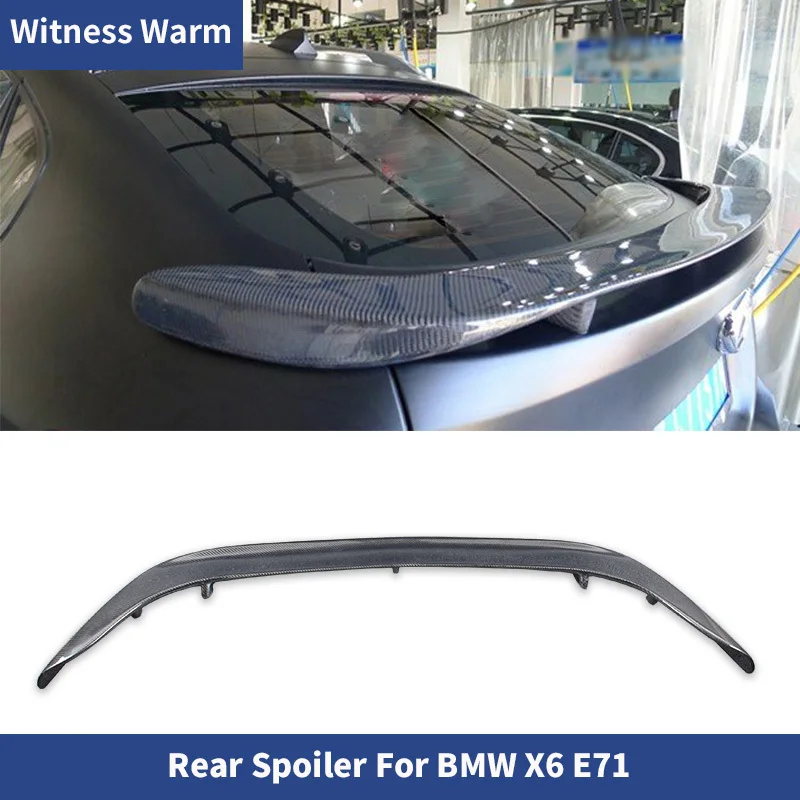 E71 X6 Spoiler Carbon Fiber Rear Wing for Bmw X6 E71 Car Body Kit 2008-2015