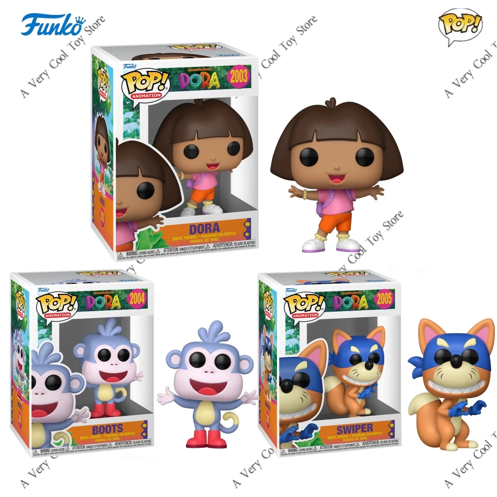 

Nickelodeon Anime Figure Dora the Explorer Swiper Boots Figures Funko Pop Figurine Collectible Limited Edition Model Toy Gift