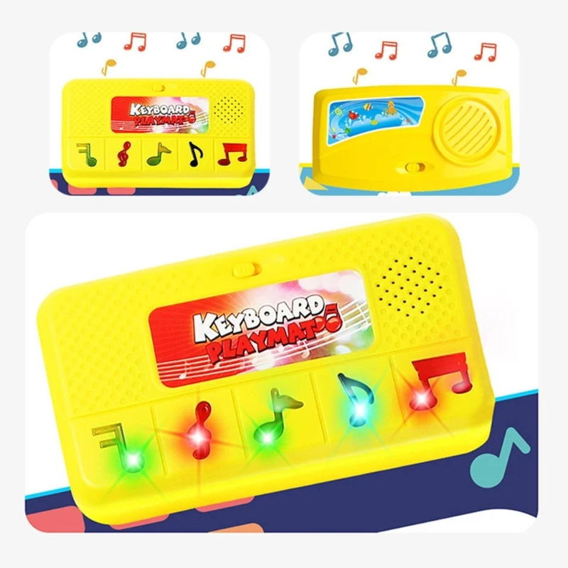 Tapis clavier à Double rangée, Instrument musique pour bébé, jouet, cadeau d'enseignement maternelle