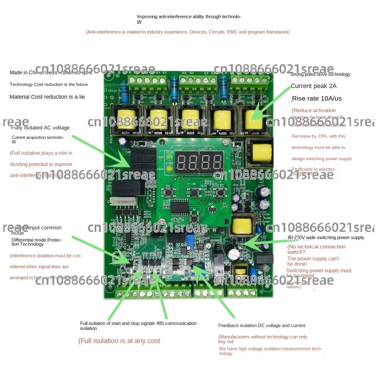 Three-phase Thyristor Trigger Board  Thyristor Voltage Regulation and Rectification Module Power Regulator Power Controller