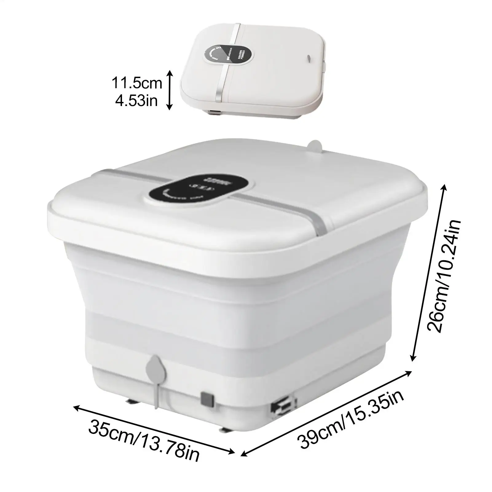 Foot Spa Electric Rotary Massage Folding Foot Soaker Tub Massager With Heat Electric Footbath Massaging Device For Teens Dad