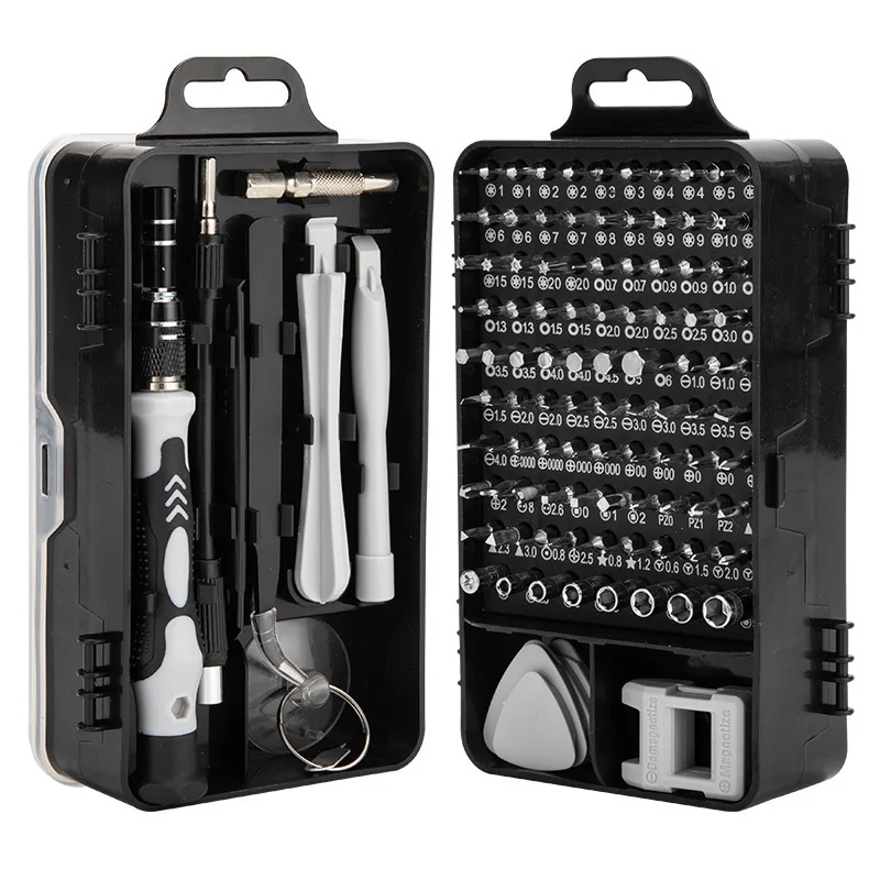 115 Pcs Watch Computer Mobile Phone Disassembly Repair Hardware Tools Screwdriver Set Tool Kit Plum Blossom Screw Repair Tools