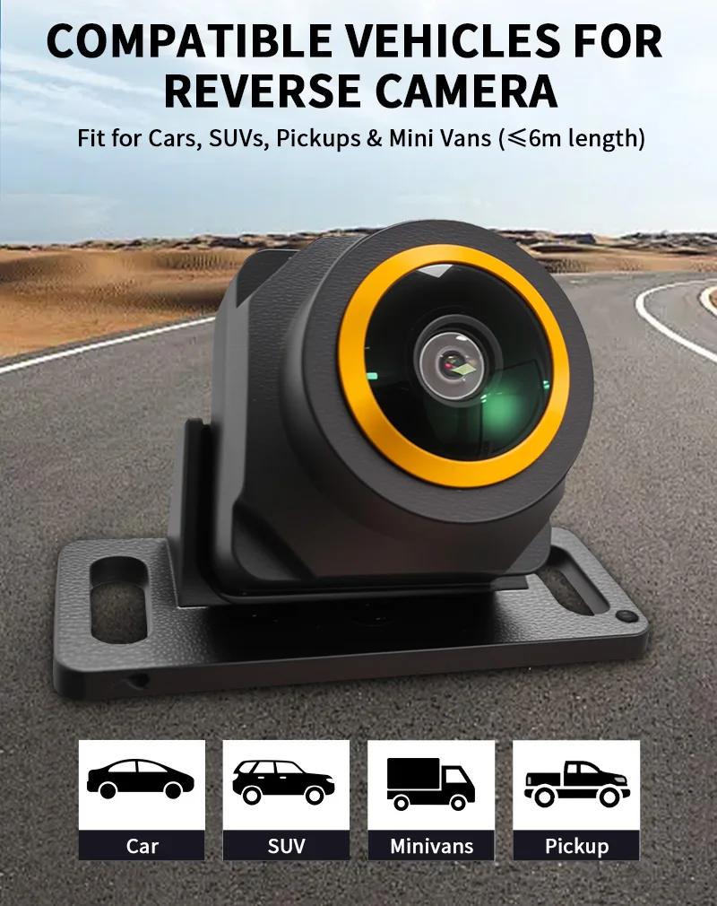 170 ° Auto-Rückfahrkamera Fischaugen-Objektiv CVBS/AHD 1080P Nachtsicht | Wasserdicht | Einparkhilfesystem | Sicheres Parken – Detail 6