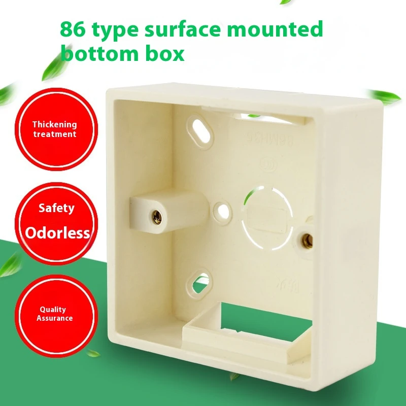 

Обычный тип 86, белая открытая кассета из ПВХ, проволочная коробка, открытая упаковка, поставка монтажной коробки на складе