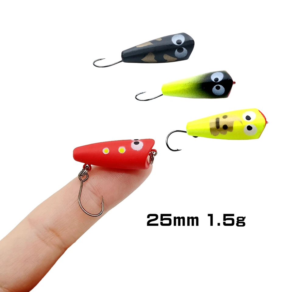 

SWOLFY 1PCS Topwater Mini Popper Lure 25mm 1.5g Floating Micro Wobbers for Fishing Hard Bait Pesca Bass Carp Pike Tackle