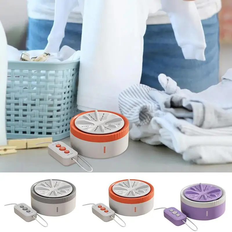 Sink Washing Machine For Clothes Mini Ultrasonic Washing Machine With USB Rotating Turbine & Bottom Suction Cups Laundry Machine