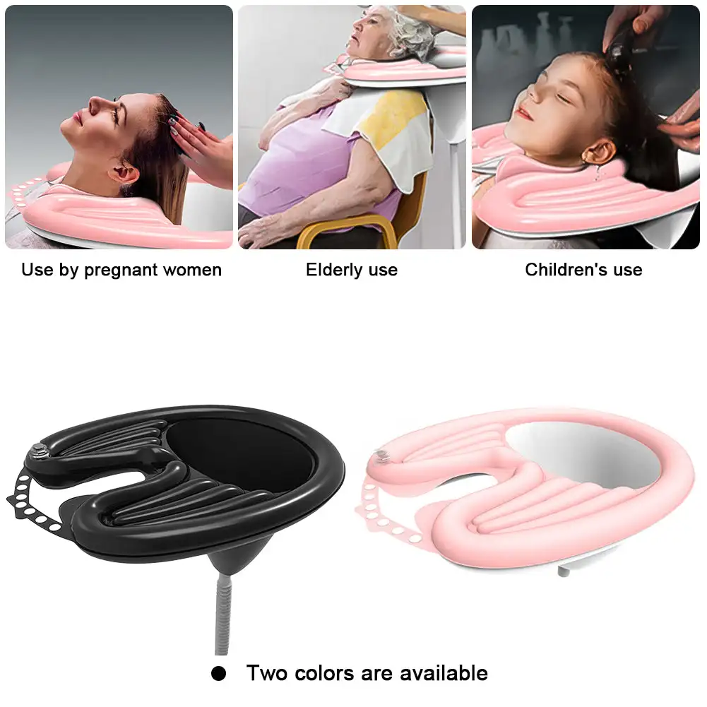 Inflatable Hair Washing Basin Portable PVC Foldable Shampoo Basin For Pregnant Women Elderly Patient Quickly Inflated Deflated