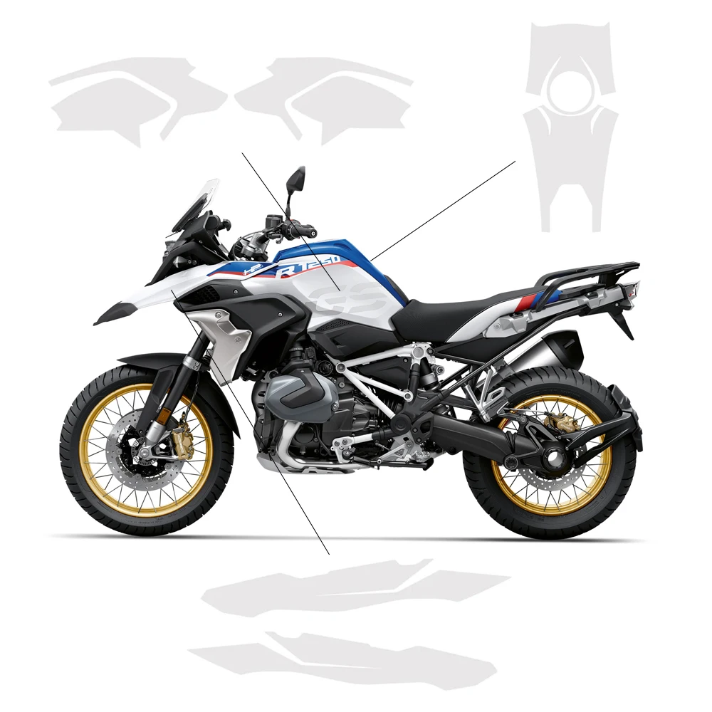 

PPF For BMW R1250GS R 1250 GS TPU Complete Paint Film Tank Paint Protection Fairing Nanomaterials Transparent Flim Protection