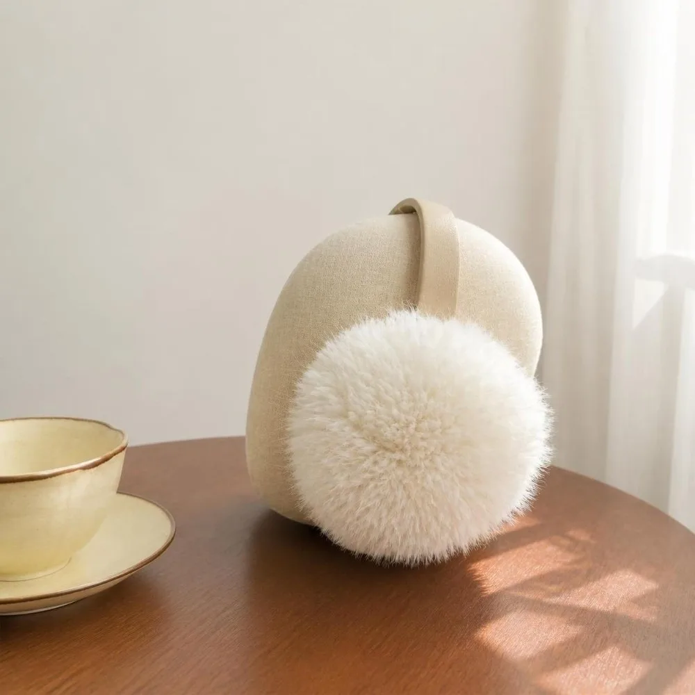 Korean Style Foldable Earmuffs Fluffy Thickened Winter Earmuffs Warm Non-slip Ear Warmer for Men and Women