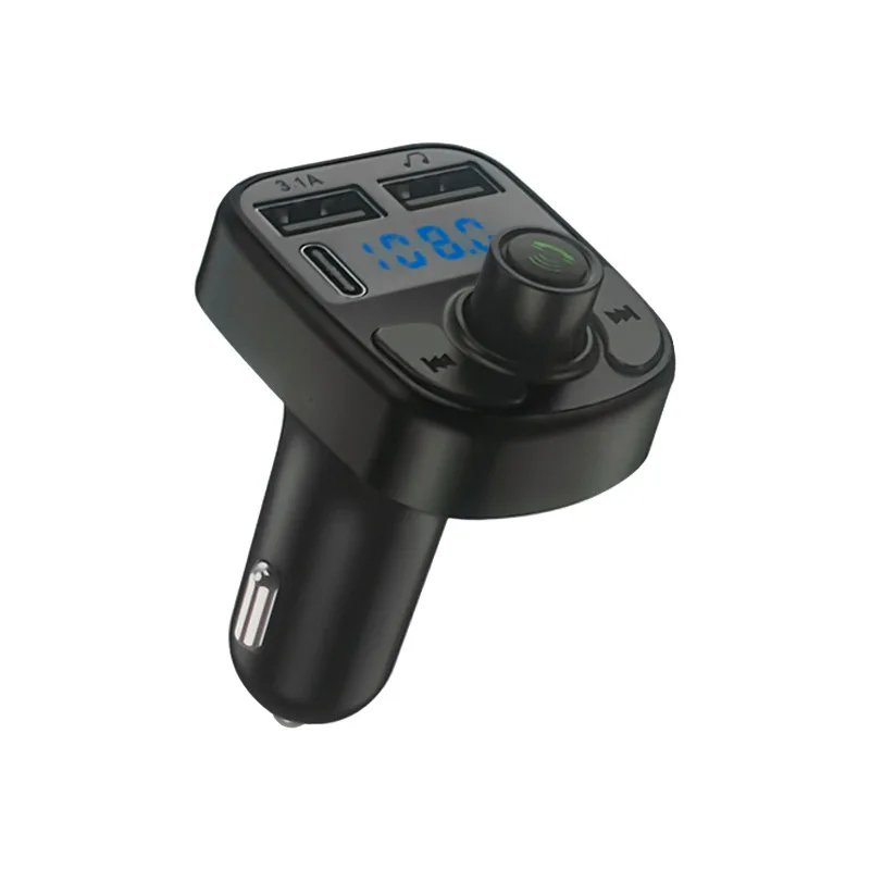 Cross-border C-series Car Charger FM Frequency Digital Display Bluetooth Player Car Cigarette Lighter