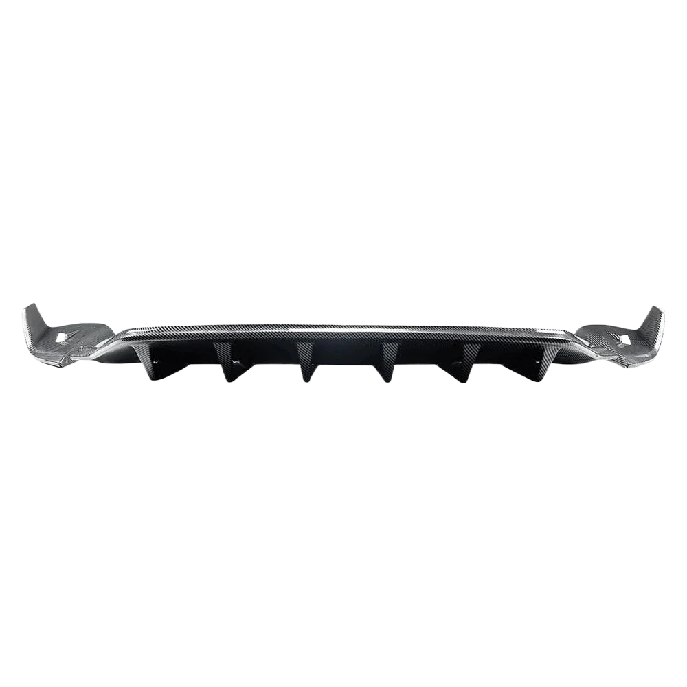 Carbon Look/Glanz Schwarz Hinten Stoßstange Diffusor Lippe Für Porsche Taycan 2019-25 Boot Lower Splitter spoiler Air Dam Schutz