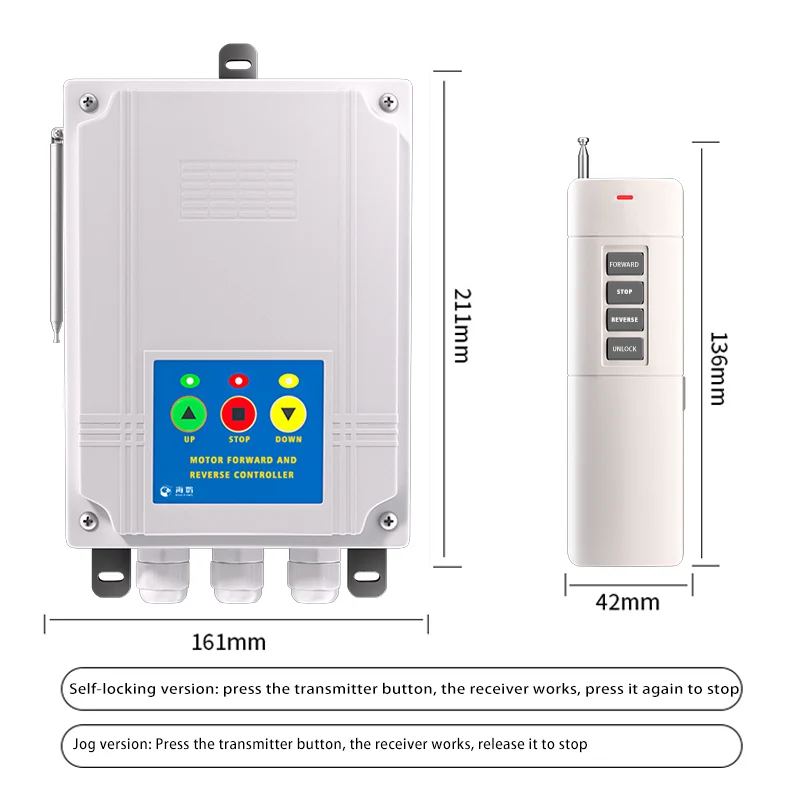 Greenhouse Rolling Shutter Wireless Remote Control Switch Forward And Reverse Controller Limit Switch HK-ZF-002