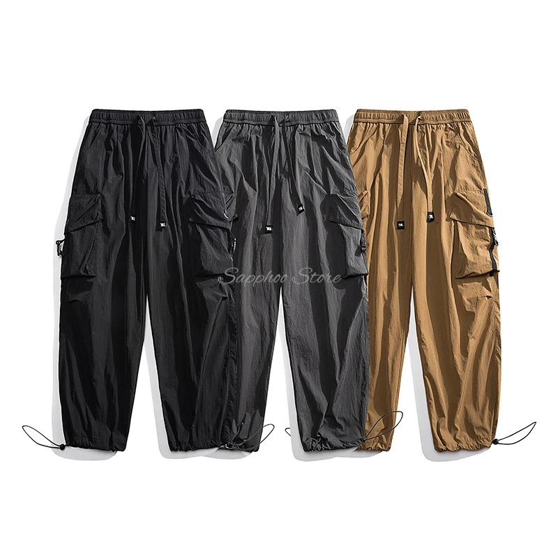 Men's Cargo Sweatpants High Street Trousers Jogging Fashion Design Oversize Big Pocket Casual Pants Streetwear S/M/L/XL/2XL/3XL