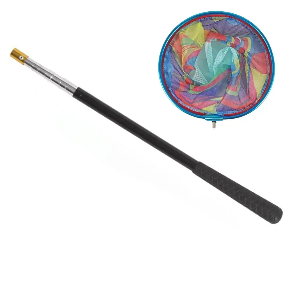 Aluminium Alloy Pocket Fish Dip Net Portable Catching Bugs Dip Net Poles Folding Fishing Toy Lightweight Shrimp Catching Nets