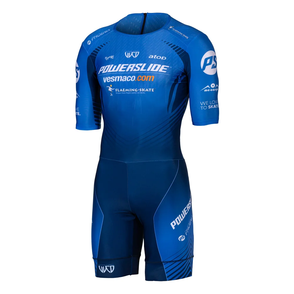 Powerslide Race Suit Team Skinsuit Team Speed Skating Triathlon Suit Men Inline Speed Skating Tights Racing Suit Ropa Ciclismo