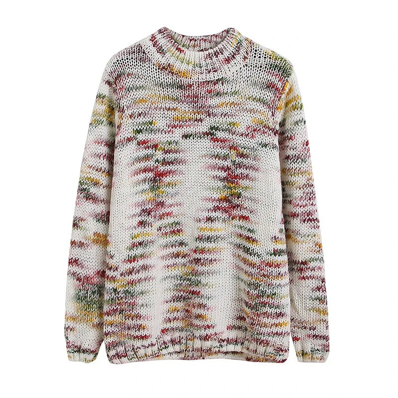 

Loose Women's Knitted Sweater Casual Long Sve f High Collar Autumn Winter New Sle Faionable Versatile Quali Sweater