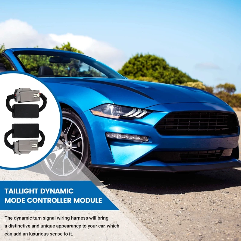 

AU04-ходовые огни, динамический поворотник, адаптер, жгут сигналов, комплект модулей указателей поворота (6 контактов: ЕС, Австралия) для Ford Mustang 2015-2024